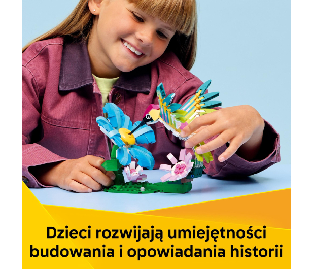 LEGO CREATOR 31384 Dzikie zwierzęta: kolorowy koliber - 1473432 - zdjęcie 6